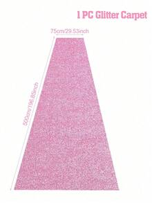 Pink Glitter Sequin Aisle Runner Wedding Birthday Party Decor Sparkle Carpet Non Shedding Indoor Outdoor Event Commercial Home Decoration Reusable Sturdy Non Slip Backing - Pink - View 8