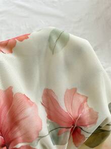 Sunnyshic 2026 Spring/Summer New Arrival Printed Elegant Pleated Fitted Blouse - Multicolor - View 7