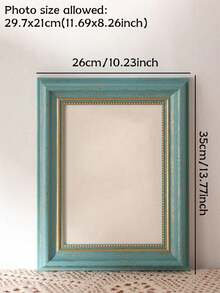 Cirelle 1 إطار صور نوردي ذهبي، ديكورات خشبية إسكندنافية، إطار ذهبي فاخر، هدية عيد الميلاد وتدشين المنزل بمقاس 5 بوصة، 8 بوصة، وبحجم A4 لإطار الصور الملون، مناسب لغرفة المعيشة والنوم - متعدد الألوان - مشاهدة 9