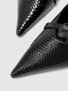 CUCCOO BIZCHIC 女士时尚派对尖头高跟鞋 - 黑色 - 查看 8