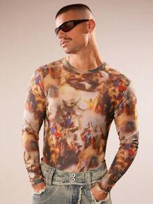 FeverCity Bộ áo liền quần dài tay nam in họa tiết toàn thân, thời trang và gợi cảm. - Nhiều màu - Xem 3