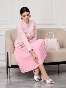 Sleekvia Summer New Belt Wear High-Heeled Women's Slippers - White - View 10