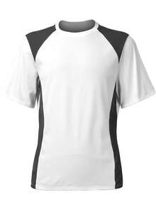 Manfinity Dauomo Áo thun nam tay ngắn cổ tròn phối màu tương phản, kiểu dáng thường ngày, đa năng. - Nhiều màu - Xem 3