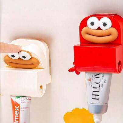 Joivida 1Pc Suction Cup Toothpaste Squeezer, Manual Lazy Partner For Toothpaste, Facial Cleanser, Hand Cream, Automatic Storage Organizer