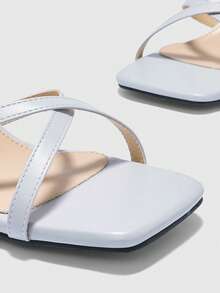 CUCCOO BIZCHIC Simple And Generous, Fashionable And Versatile, Casual Workplace Commuter Women's High-Heeled Sandals - Baby Blue - View 8