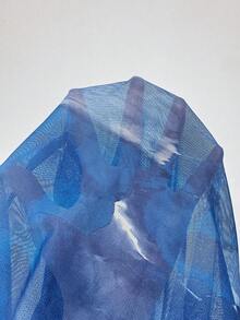 SHEIN Clasi 女士立领休闲百搭日常长袖上衣 - 藍白色 - 查看 7