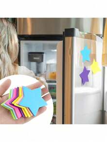 8 paquetes de notas adhesivas con forma de estrella, 8 colores brillantes, 30 hojas por bloque, blocs de notas autoadhesivos para uso escolar, oficina y planificador diario - Multicolor - Ver 8