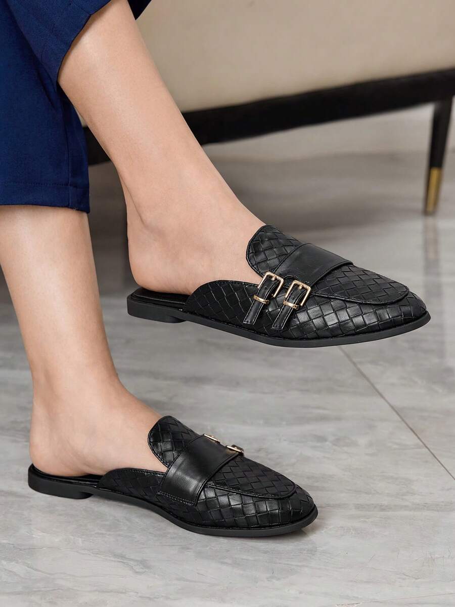 Sleekvia Women Flats - Black - View 1