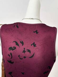 Bluhae Women's Casual Bat Print Sleeveless Tank Top - Multicolor - View 6