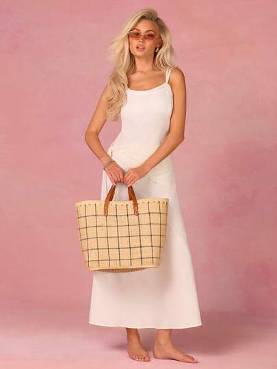 Athîral Women's Casual Sleeveless Off-Shoulder Long Dress, White, Spring/Summer