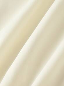 SHEIN MOD 女士弹力腰纯色休闲长裙，女士优雅弹力高腰纯色A字中长裙，适合日常休闲穿着，春夏女装，派对，海滩装，优雅，度假，假日，复古，花园派对，外出装，长裙 - 卡其色 - 查看 5