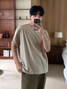 DAZY 男士多色短袖T恤和长裤家居服套装，春夏款 - 彩色 - 查看 5