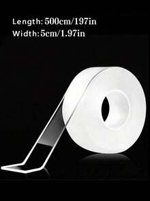 1片纳米双面胶带，可重复使用，移除后不留残胶，粘性强，防水，用途广泛，适用于厨房、卧室、家庭、办公室等场所。 - 彩色 - 查看 7