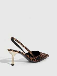 CUCCOO SZL Women's Pointed Toe Stiletto High Heel Shoes, Elegant Sexy Fashion Design, Suitable For Date, Afternoon Tea, Party, Evening, Daily Commute Spring Shoes - leopard print - View 4
