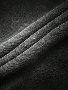 PAVTROS 男士夏季休闲眼睛印花T恤短裤套装 男士夏季套装 男士两件套短裤套装 男士黑色套装 男士短袖T恤短裤套装 男士休闲印花套装 - 黑色 - 查看 6