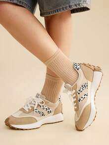 Vate 女士时尚黑色运动鞋 - 时尚舒适的日常休闲鞋 - 米色 - 查看 3