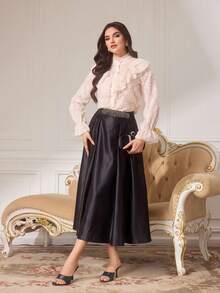 CUCCOO TILAWA Women's Fashion Daily Wear Slip-On High Heel Sandals - Black - View 9