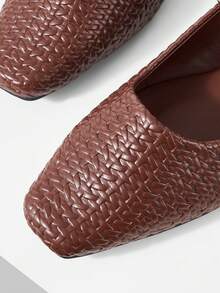 MOTF PREMIUM WOMEN SNAKESKIN PRINT SIMPLE & VERSATILE FLAT CASUAL SHOES, VALENTINES - Coffee - View 10