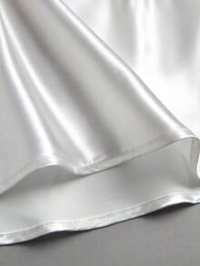 GlowEve 长款真丝围巾腰带，百搭高品质女士优雅半身裙休闲装秋季女装 - 白色 - 查看 5