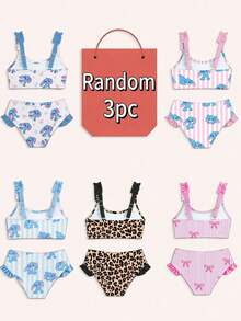 Bikini de tirantes finos para niña en vacaciones - Multicolor - Ver 2