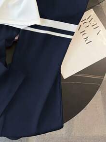 Resyla Bộ 2 áo thun cổ tròn tay ngắn in họa tiết hiệp sĩ thường ngày cho nữ và quần dài - Nhiều màu - Xem 4