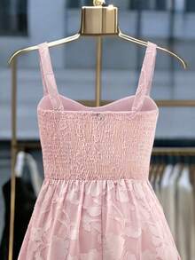 GlowEve CURVE Một chiếc váy mùa hè thanh lịch, cỡ lớn, được dệt thủ công. - Hồng - Xem 5