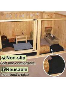 1PC, EVA Anti Slip, Waterproof, Easy To Clean, Cutting Hamster, Guinea Pig, Rabbit Cage Pad, Small Pet Nest Pad, Not Easy To Tear, Reusable Lizard Crawling Pet Box Pad Material Suitable For Small Pets Crawling Amphibians - Multicolor - View 5