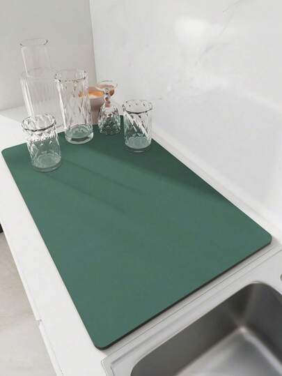 1. Tấm lót thoát nước nhà bếp siêu thấm hút, chống trượt, nhanh khô, dùng để làm khô chén đĩa, gắn vào vòi nước, phụ kiện trang trí nhà cửa hợp vệ sinh, vật dụng cần thiết.