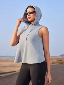 OutZeal Trang phục mùa hè cho nữ: Áo tank top ngoài trời, thích hợp chạy bộ, leo núi, cắm trại, chất liệu mềm mại như lụa, thiết kế xếp ly chéo lưng. - Màu xanh bụi bặm - Xem 8