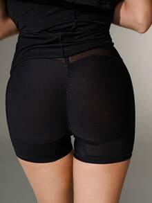 Nuvra Women's Spaghetti Strap Low-Cut Double-Layer Shapewear Slip Dress With Lining, Waist Cinching, Butt Lifting, Mid-Length Body Shaping Dress - Black - View 7