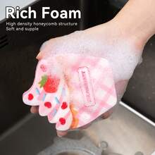 Joivida Bộ 4 miếng bọt biển hình bánh rán, bánh cupcake, dùng để rửa chén bát trong nhà bếp và phòng ăn, rất cần thiết làm quà tặng tân gia, Giáng sinh và Halloween. - Nhiều màu - Xem 5