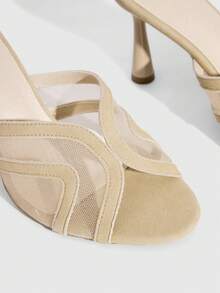 CUCCOO SZL 女士高跟凉鞋 - 卡其色 - 查看 6