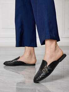 Sleekvia Women Flats - Black - View 8