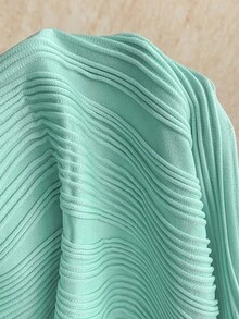 Soleia 女士白色纹理针织露背连体裤，饰有圆形圆环，优雅性感，适合万圣节、圣诞节、度假等场合。 - 薄荷綠 - 查看 7