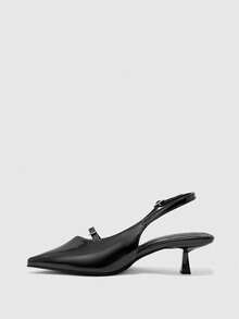 CUCCOO BIZCHIC Ladies' Commuting High-Heeled Shoes With Buckles - Black - View 10