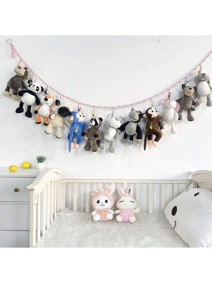 1 Bộ võng đựng đồ chơi hình thú cỡ lớn, võng treo trang trí cho búp bê, đồ chơi nhồi bông - Trang trí phòng trẻ em bằng lưới nhung treo dễ thương. - Nhiều màu - Xem 1