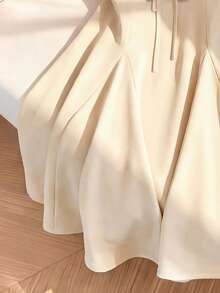 GlowEve Women's Summer Sleeveless Tie-Up A-Line Mini Dress - Apricot - View 4