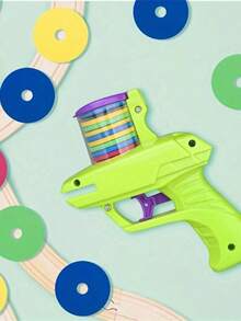 Lanzador de juguete interactivo para gatos - Lanzador de disco de espuma para juego en interiores, diversión sin batería para gatitos y gatos - Multicolor - Ver 6