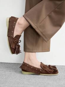 CUCCOO BIZCHIC 女士通勤平底便鞋 - 深咖啡色 - 查看 3