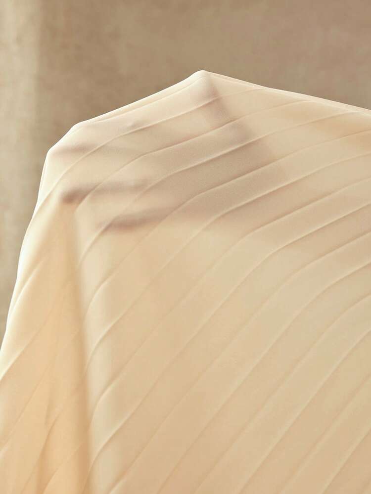 ELEGANT SLEEVELESS COLOR BLOCK PLEATED DRESS, SPRING/SUMMER