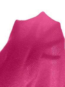 SHEIN Unity Heart Knit Drop Shoulder Sweater Knit Pullover Fall Winter - Hot Pink - View 7