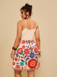 Travachic 大码女式碎花系带吊带连衣裙，度假连衣裙，夏季女式连衣裙，女士吊带裙，女士夏季连衣裙，女士吊带裙，女士夏季套装 - 彩色 - 查看 2