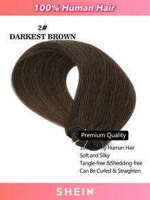Clip In Hair Extensions Real Human Hair, Remy Human Hair Extensions Clip Ins For Women, Natural Human Hair, 14-20inch 120g 7Pcs - S2 - View 3