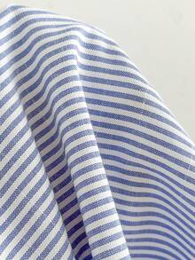 Comfortcana 1 pieza Blusa sin mangas tejida con corbata a juego Blusa sin mangas Tops preppy Ropa de trabajo para mujer Nuevos lanzamientos primavera/verano 2026 Conjuntos de verano de moda para mujer Atuendo de playa Salida Atuendos de vacaciones Blusa casual para mujer Estilo Y2K de los años 2000 Atuendos de verano para mujer Primavera Atuendos de primavera Ropa de primavera para mujer Vacaciones Ropa de fiesta de boda elegante Atuendos de vacaciones en la playa para mujer Casual, Día de San Valentín, Carnaval, Playa, Vacaciones, Ocio en casa, Calle, Universidad, Vintage americano Blusa casual - Azul - Ver 3