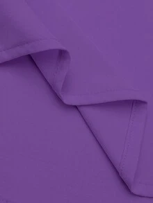 Airaco Women's Casual Versatile Commuting Solid Color Long Sleeve Shirt - Violet Purple - View 4