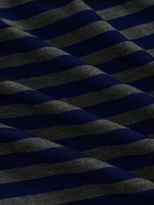 ROMWE Goth Y2K复古条纹修身抹胸上衣 - 彩色 - 查看 4