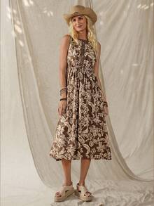 Wildy Đầm không tay buộc dây ôm dáng phong cách Boho, thích hợp cho lễ hội âm nhạc, kiểu miền Tây nước Mỹ cổ điển, phù hợp mặc hàng ngày vào mùa hè, đi làm và hoạt động ngoài trời. Đầm hè cho nữ, trang phục mùa hè, trang phục đi nghỉ mát, đầm thường ngày cho nữ, trang phục thường ngày cho nữ, đầm hè cho nữ, quần áo nữ, đầm, trang phục mùa hè cho nữ, đầm hoa dại, đầm Boho cho nữ, đầm hè thường ngày cho nữ, đầm màu nâu, đầm màu nâu in hoa. - Nhiều màu - Xem 5