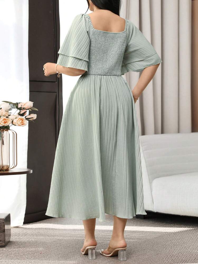 Plus Size Dresses - Blue Mist - View 5
