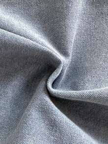 Vintaside Kids 女婴牛仔休闲宽松短袖衬衫搭配弹力腰牛仔短裤套装，轻盈柔软的棉质牛仔面料，春夏时尚必备单品，适合日常穿着、外出、聚会等场合，全新夏季系列 - 淺色水洗藍 - 查看 6