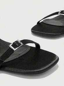 CUCCOO BIZCHIC Minimalist Fashionable Versatile Casual & Office Commute Women High Heel Sandals - Black - View 8